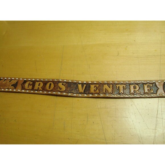 Wyoming Studios Tooled Lace Leather USFS Belt Size 38 Gros Ventre Big Belly RPD - Picture 3 of 12